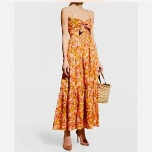 New House of Harlow Tiered Floral Maxi Dress. Size L